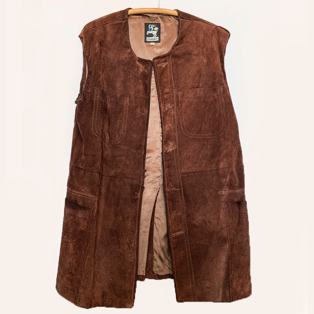 Alexander’s Men’s suede long vest